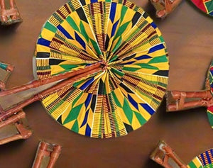 African hand held fan