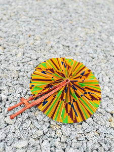 African hand held fan