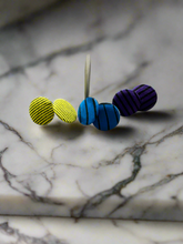 Load image into Gallery viewer, Kente Button Earrings