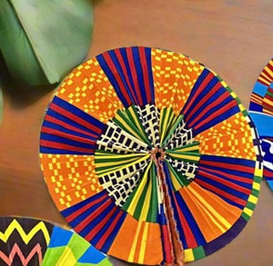 African hand held fan