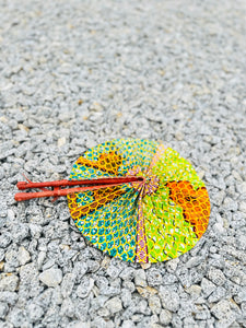 African hand held fan