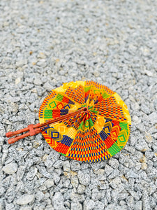 African hand held fan