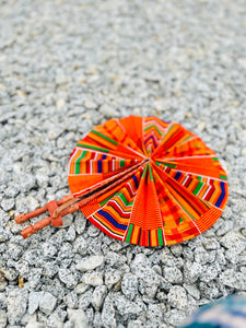 African hand held fan