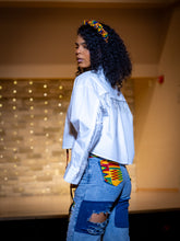 Load image into Gallery viewer, Afrime Distressed Jeans
