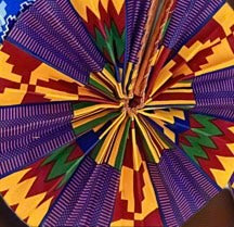 African hand held fan