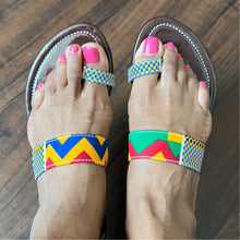 Load image into Gallery viewer, Kente Sandals