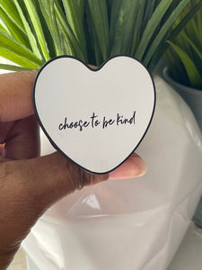 Heart pop socket