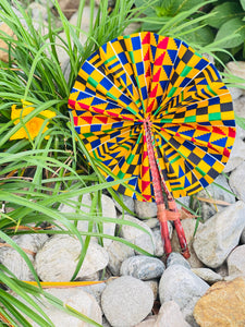 African hand held fan