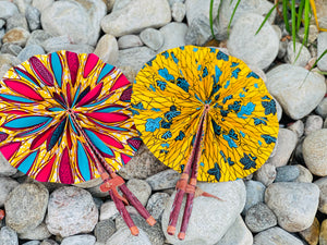 African hand held fan