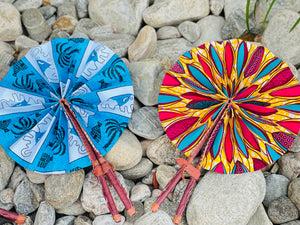 African hand held fan