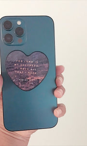 Heart pop socket